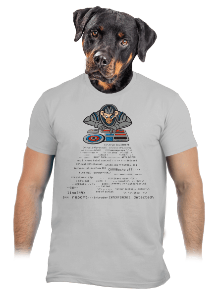 Coder ape pánské tričko Pacific Grey