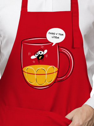 Zase v tom lítám zástěra Red