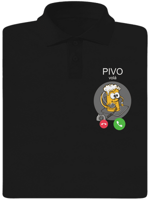 Pivo volá pánská polokošile Black