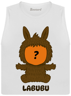 Labubu dámské tílko volné White