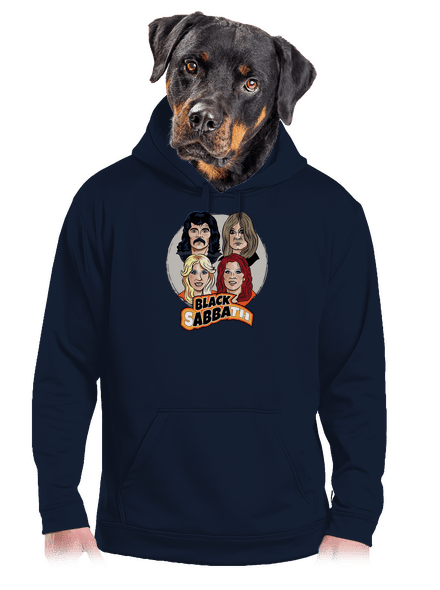 Black Abba pánská mikina klokanka Navy