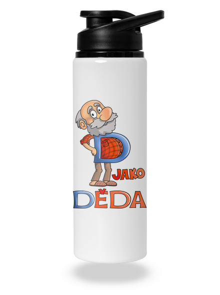 D jako děda lahev na vodu White
