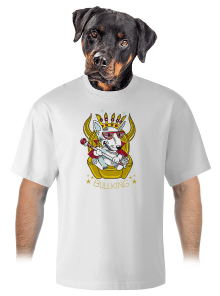 Bullking unisex tričko oversized White