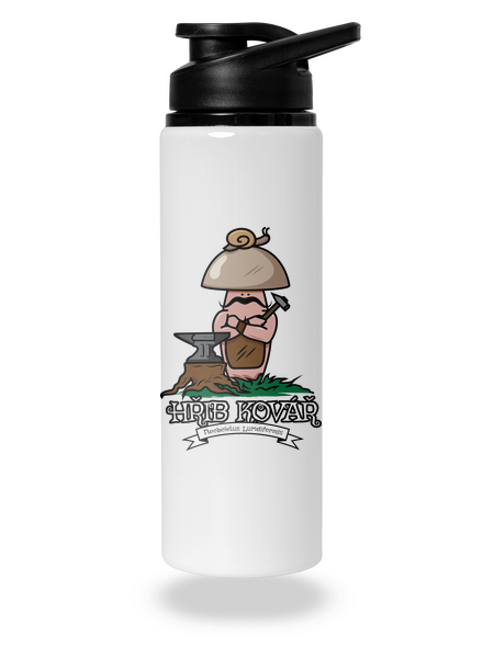 Hřib kovář lahev na vodu White