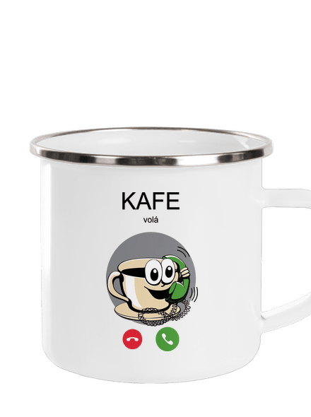 Kafe volá plecháček White