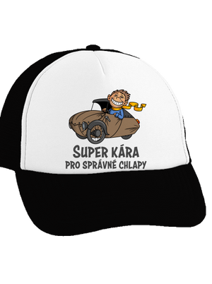 Velorex kšiltovka truckerka Black cap