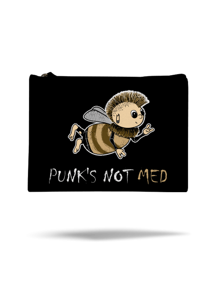 Punks Not Med taštička Black