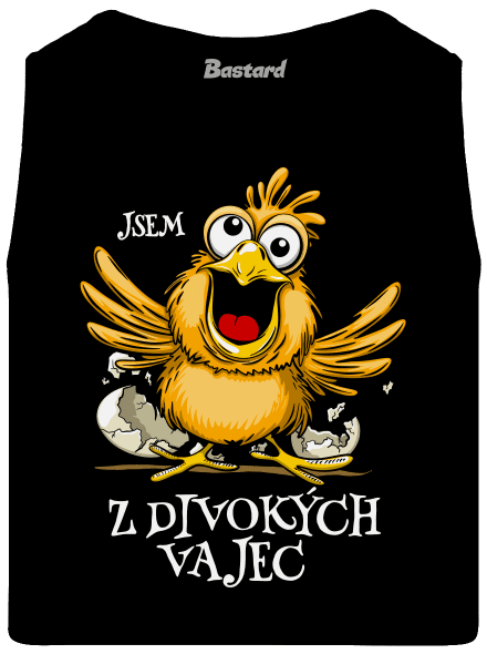 Z divokých vajec pánské tílko Black