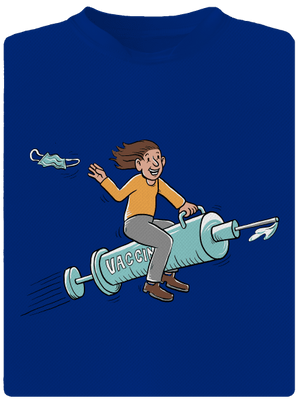 Osvobození pánské sportovní tričko Royal Blue Mal