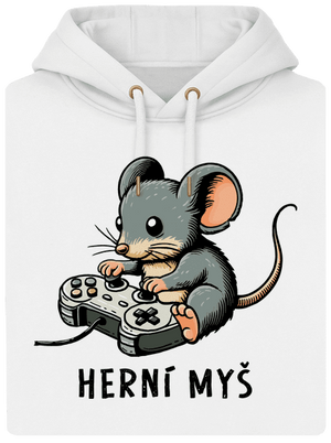 Herní myš unisex mikina premium Snowwhite
