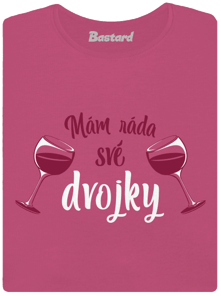 Dvojky dámské tričko premium Magenta