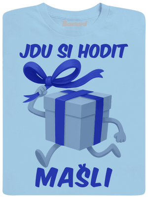 Jdu si hodit mašli pánské tričko Sky Blue