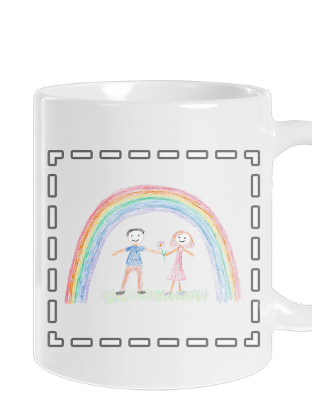 Dětské kresby - nahraj vlastní klasický hrnek White