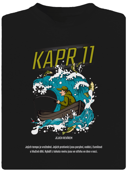 Kapr 11 pánské sportovní tričko Black