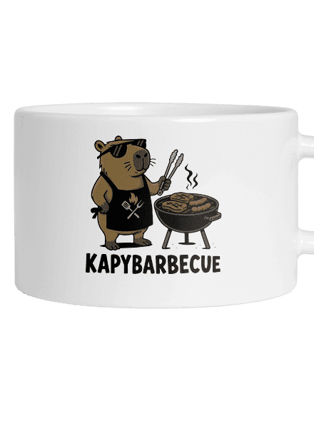 Kapybarbecue hrnek makronka White