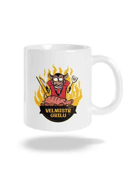 Velmistr grilu klasický hrnek White