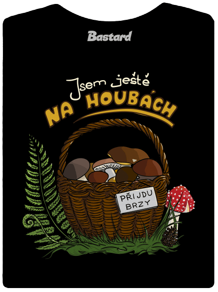 Na houbách dámské tričko premium Black