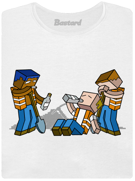 Real Minecraft dámské tričko premium White