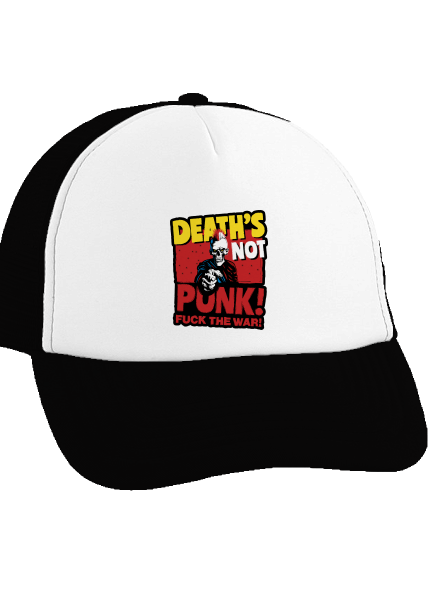 Death's not punk kšiltovka truckerka Black cap