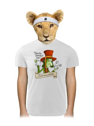 Potřebuju kafe! – Život není pohádka dětské sportovní tričko White