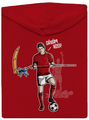Dávám kosy pánská mikina na zip Red