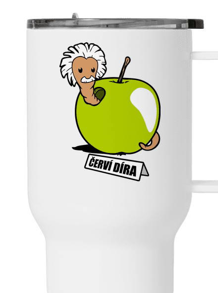 Červí díra termohrnek White