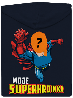 Moje superhrdinka dámská mikina na zip Navy Mal