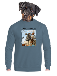 unisex mikina bez kapuce