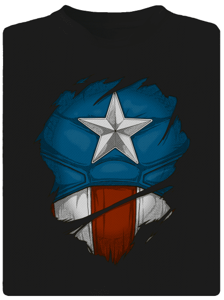 Captain Inside dětské sportovní tričko Black