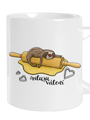 Miluju válení velký hrnek White