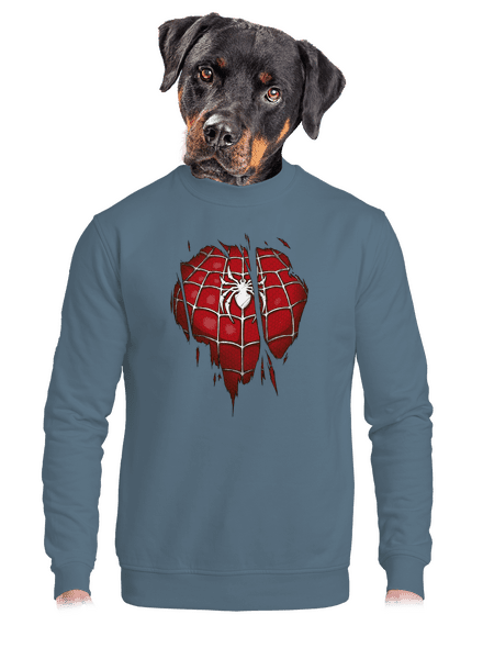 Spider Inside unisex mikina bez kapuce Nordic Blue