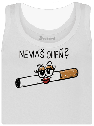 Cígo a oheň dámské tílko klasické White