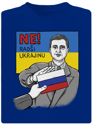 Ne! Radši Ukrajinu pánské sportovní tričko Royal Blue Mal