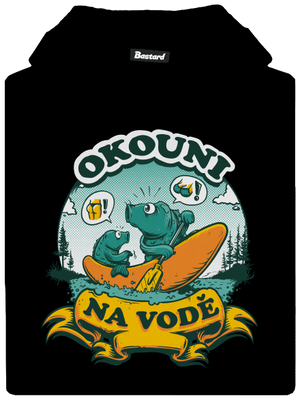 Okouni na vodě dětská mikina klokanka Black