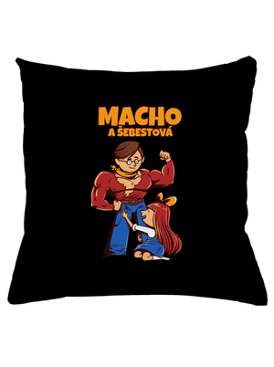 Macho a Šebestová polštář Black