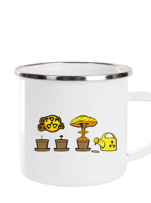 Atomový květ plecháček White