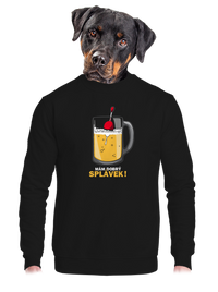unisex mikina bez kapuce