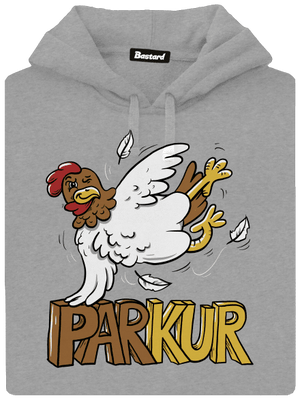 Parkur pánská mikina klokanka Light Melange