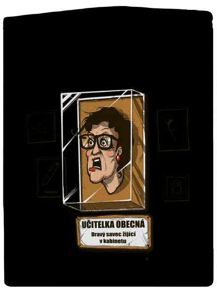 Učitelka obecná dámská mikina na zip Black