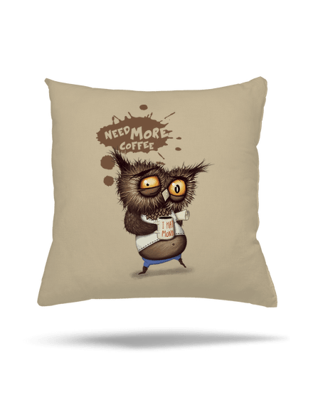 Potřebuju víc kafe polštář Beige