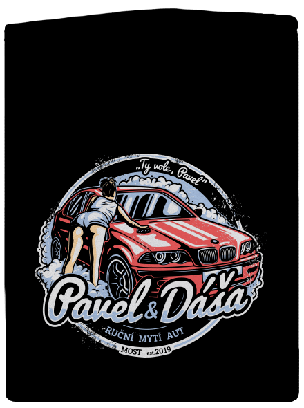 Automyčka Pavel pánská mikina na zip Black