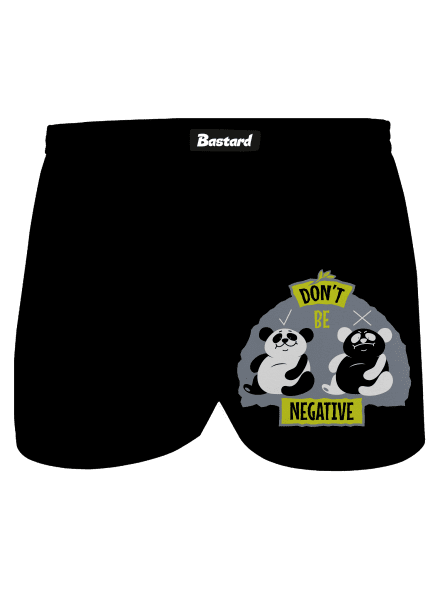 Don't be negative pánské trenky Black