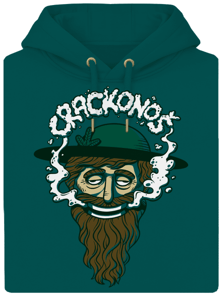 Crackonoš unisex mikina premium Emerald Green