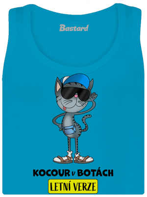Kocour v botách dámské tílko klasické Blue Atol