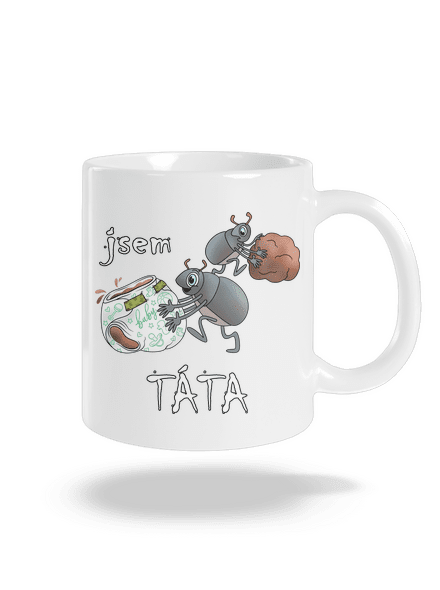 Jsem táta a máma klasický hrnek White