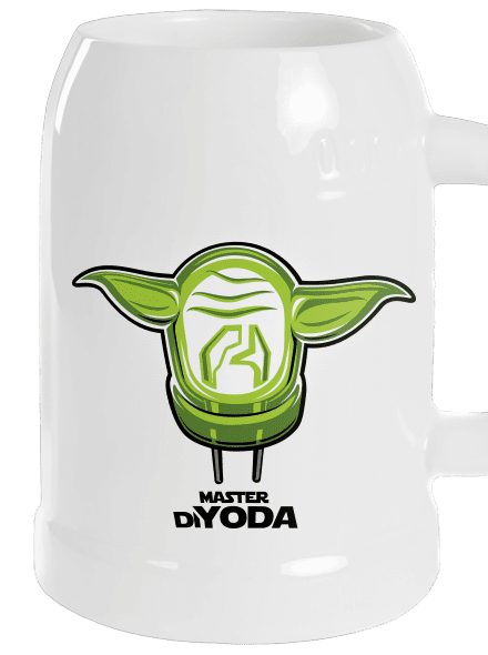 Mistr DiYoda půllitr White