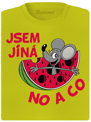 Jsem jiná dámské sportovní tričko Neon Yellow