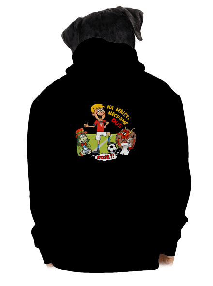 Na hřišti necháme duši pánská mikina na zip Black