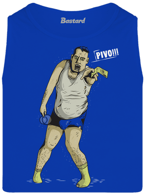 Beer zombie pánské tílko Royal Blue