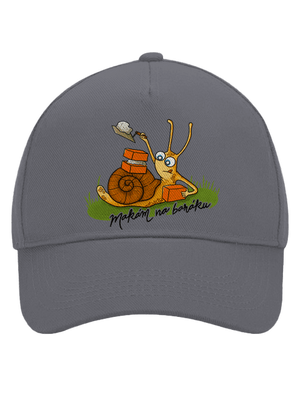 Makám na baráku kšiltovka baseballka Graphite grey